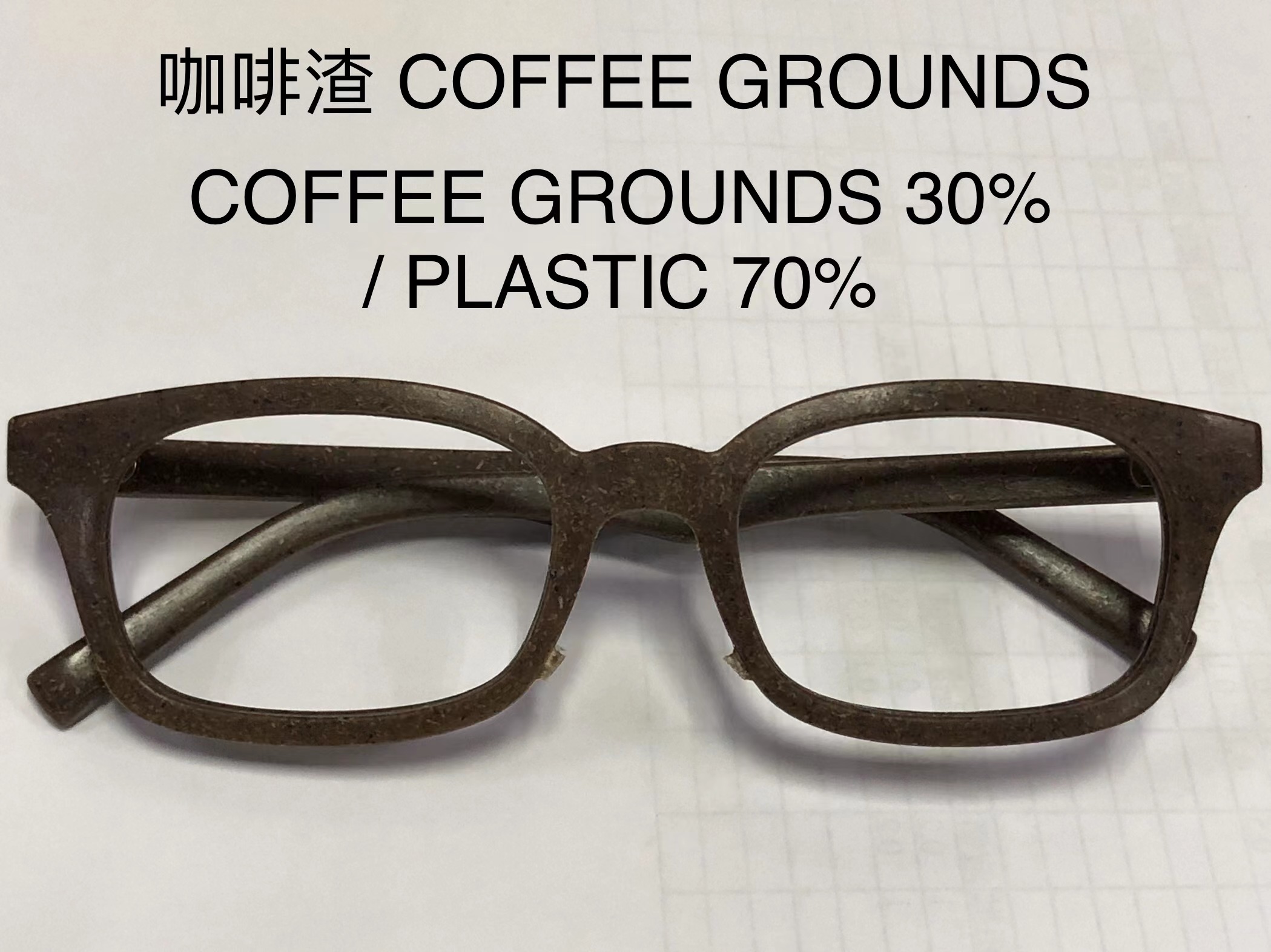 coffee grounds glasses frame